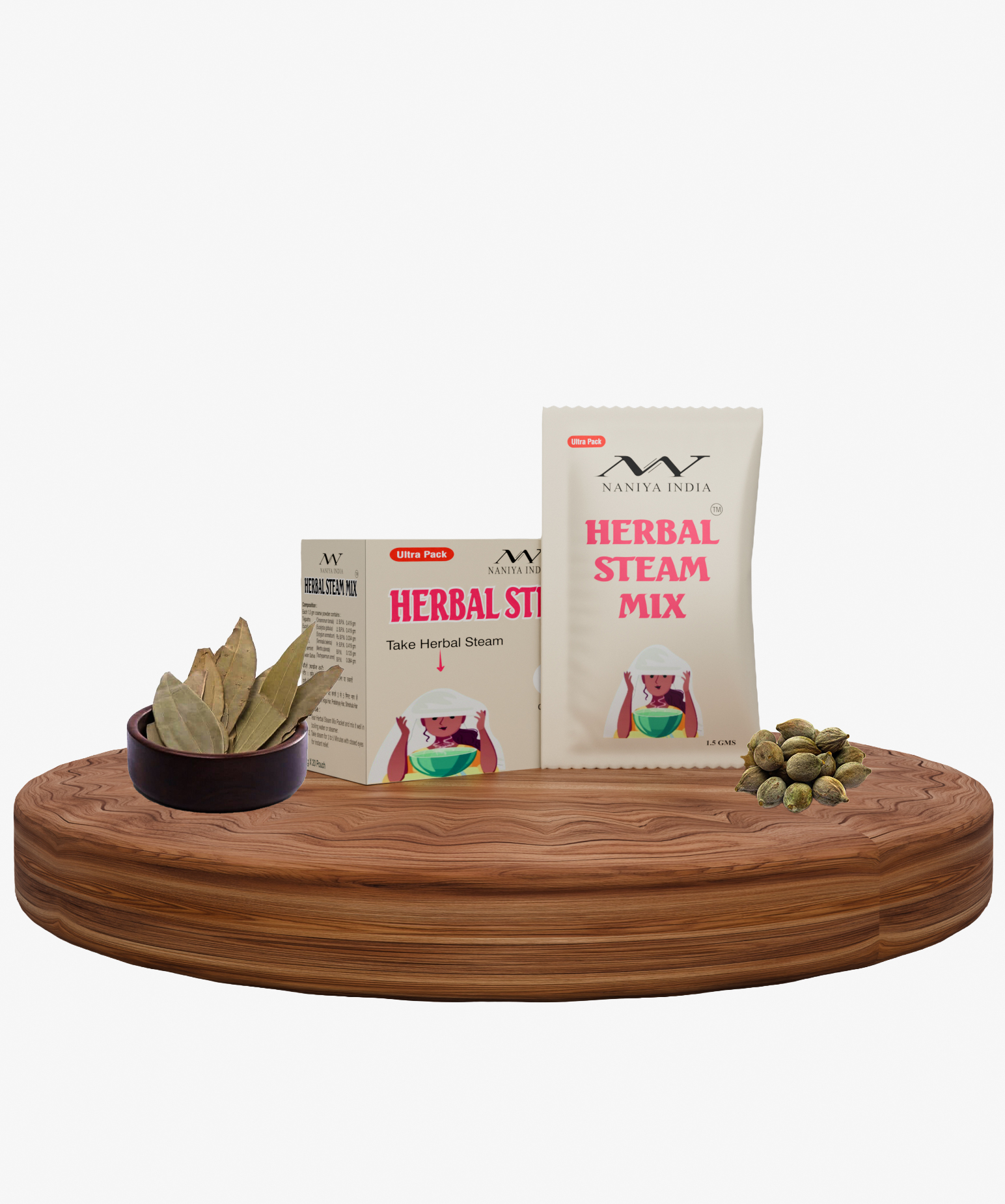 Herbal Steam Mix - Natural Congestion Relief & Respiratory Wellness (Pack of 60)